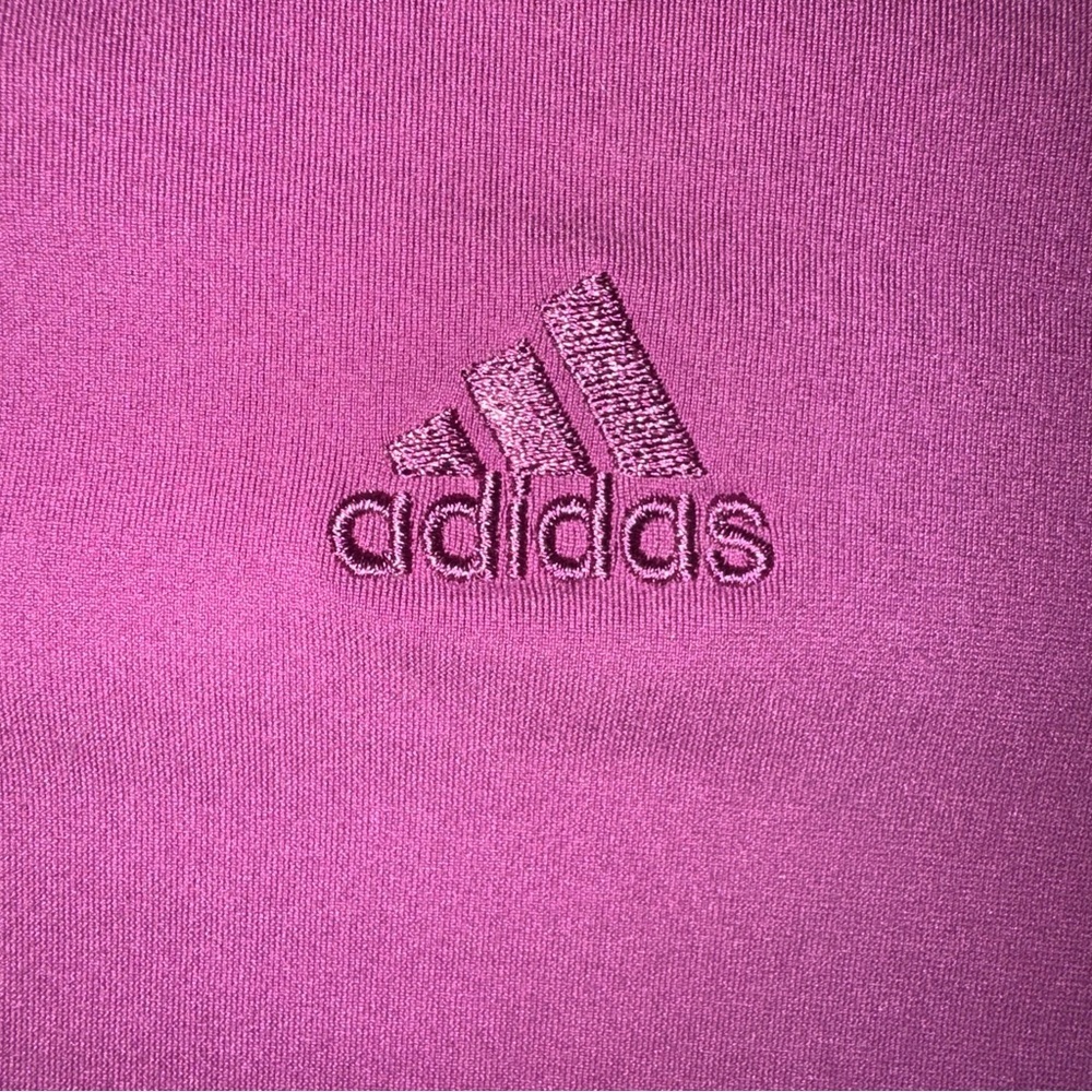 Adidas Womens Small Pink ClimaLite Full Zip Athletic Jacket Running Training - Picture 4 of 8